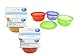 3 Baby Food Weaning Containers Storage with Lids Microwave Dishwasher Freezer Safe BPA Free