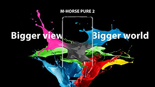 M-Horse Pure 2,18 9 Dual SIM Android 7.0 Smartphone,5.99 pollice HD Display,3600mAh MTK6750 Octa core 1.5GHz,4 GB RAM+64 GB ROM,Dual macchina fotografica,4G Smartphone,Nero