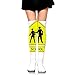Produktbild No Soy Como Tu Hohe Socken Women Crew Socks Thigh High Over Knee Warning School Crossing Dress Legging Athletic Compression Stocking