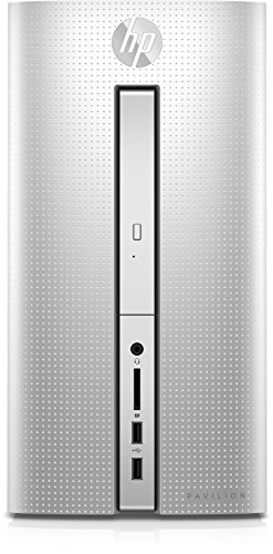 HP Pavilion (510-p160ng) Desktop PC (AMD Quad-Core A10-9700 APU, 8 GB RAM, 1 TB HDD, AMD Radeon R7-Grafikkarte, SuperMulti-DVD-Brenner mit Ultra-Slim-tray, FreeDOS 2.0) silber