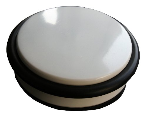 Türstopper hochglanz weiß lackiert DM=108mm B-WARE