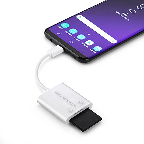 PhoneStar USB Typ C Karteneser SD Adapter Card Reader fÃ¼r Samsung Galaxy S9, S9 Plus, S8, S8 Plus, Macbook Pro, HUAWEI P10, P9, LG, Google Pixel, uvm