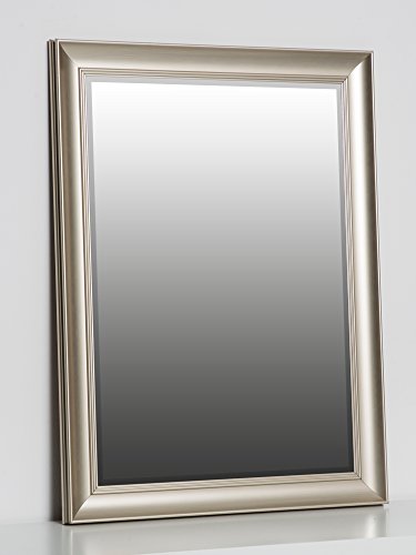 Wandspiegel Gold 80 x 60 cm mit elegantem und schlichtem Rahmen Spiegel mit Facettenschliff neu