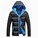 Produktbild GBFR Herren Thermojacke 2019 neueste Baumwollmode Herren Sportswear Schwarz und blau XXL