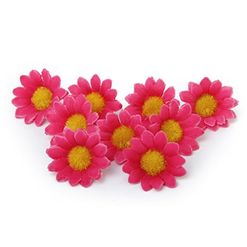 100x Kuenstliche Gerbera Blumen Koe pfe fuer DIY Hochzeit - 5