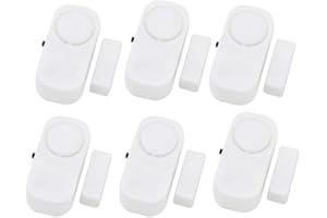 TWSHINY Wireless Home Security Door Window Burglar Alarm with LOUD 90 dB Siren 6 Pack for Homes, Cars, Sheds, Caravans, Motorhomes