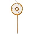 Unique Party 19989 - Donut Party Pick Birthday Candles, Pack of 6,Multi,7.5 centimeters