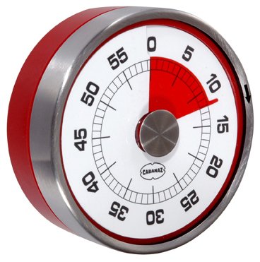 Retro Eieruhr / Küchentimer TACHOMETER red