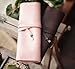 Vintage Roll Leather Cosmetic Brush Pen Case Organizer Pouch Bag (Pink)