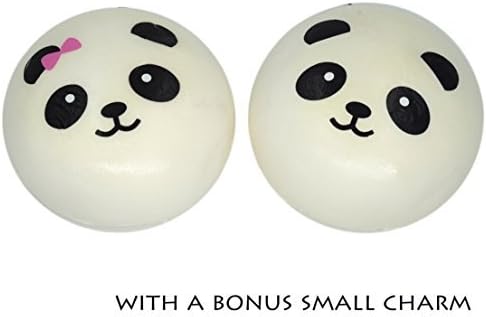 Popculta Jumbo Panda Squishy Charm Toy Extra Soft (Pack of 2)