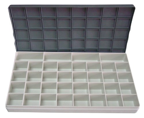 Mijello 52224 - Peel Off Palette Kunststoffpalette mit Deckel und Fächern, circa 22 x 33 cm