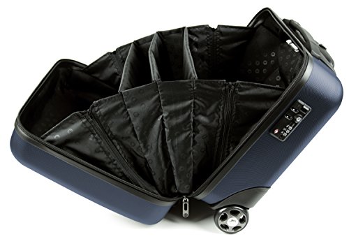 HAUPTSTADTKOFFER - Tegel - Pilotentrolley Hartschalenkoffer Koffer Handgep  ck Trolley Rollkoffer  TSA  38 cm  32 Liter  Dunkelblau