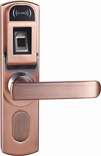 Home Intelligent Fingerprint Magnetic Card Locking Home Anti - Theft Wooden Door Lock Security Electronic Lock Room Door Lock,C