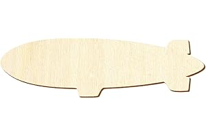 BÜTIC GMBH Holz Zeppelin - Deko Basteln 3-50cm, Größe:5cm, Pack mit:1 Stück