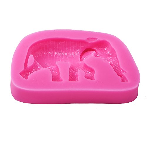Elefant Form 3D Fondant Silikon Form Kerze Schokolade Seife Formen Zucker Craft Werkzeuge Backgeschirr - 3