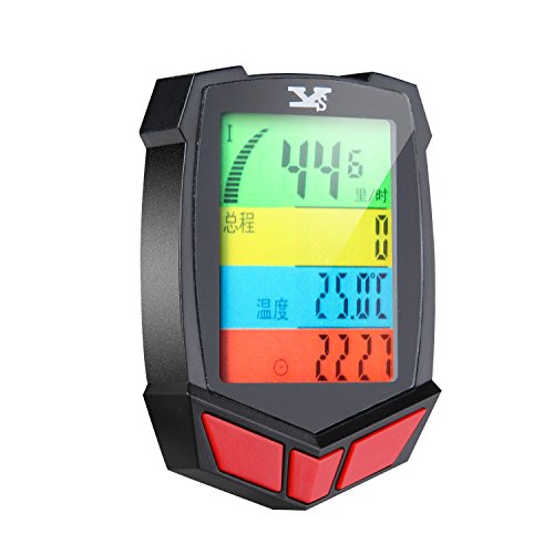 Preisvergleich Produktbild AMANKA Fahrradcomputer Original Wasserdicht Drahtloser Kilometerzähler, LCD-Hintergrundbeleuchtung-Bewegung-S... im Freien, Das Realtime Speed Tracking