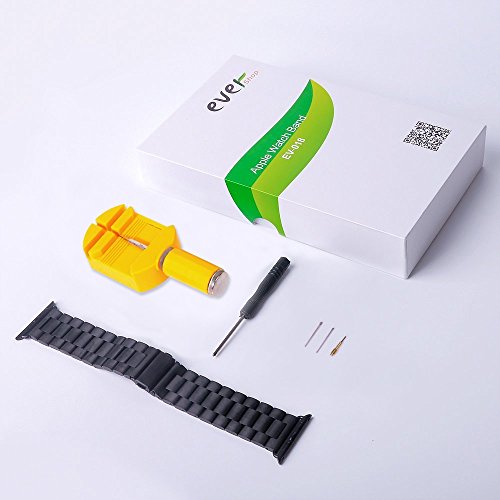 evershop® Uhrenarmband Band 42 mm Edelstahl Band Handgelenk Band Ersatz Metall Schließe für Apple Watch, iWatch alle Modelle 42 mm - 7
