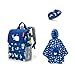 Produktbild reisenthel Kids Kinder Rucksack + Kinder Regenponcho + kleine Geldbörse (ABC Friends Blue)