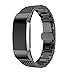 Produktbild Fitbit Charge 2 Armband, iHee 2017 Neue Genuine Stainless Steel Watch Bracelet Band Strap For Fitbit Charge 2 Watch (Schwarz)
