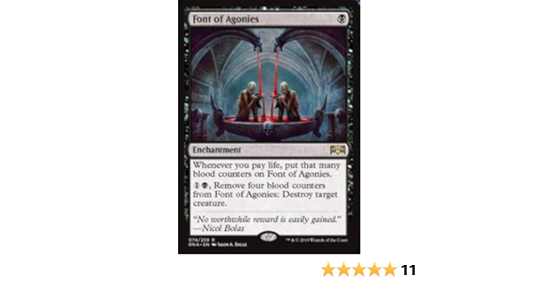 Magic The Gathering Font Of Agonies Fonte Di Agonie Ravnica Allegiance Amazon Co Uk Toys Games