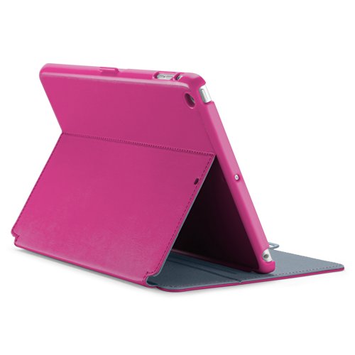 Speck StyleFolio Tablet Case Cover Schutzhülle mit eingebautem Stand für iPad Air 5th Generation - Fuchsia/Nickelgrau