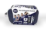 Cuidado diario - Este juego de baño contiene tres productos esenciales para el cuidado diario: un bálsamo after shave, un antitranspirante y un gel de ducha