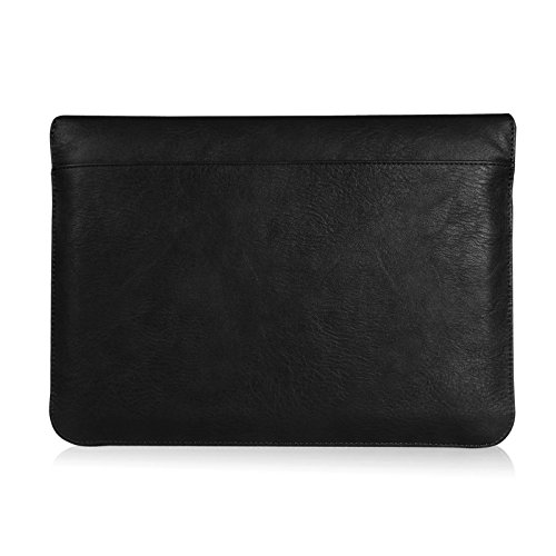 Fintie 11-12 Zoll Tasche – Kunstleder Hülle Schutzhülle Sleeve Wallet Case Aktentasche mit Karten-Slot für Microsoft Surface Pro 4 / 3, Surface 3, Lenovo Yoga Book 10,1 Zoll, MacBook Air 11 / MacBook 12 Notebook Laptop Bag, Schwarz - 3