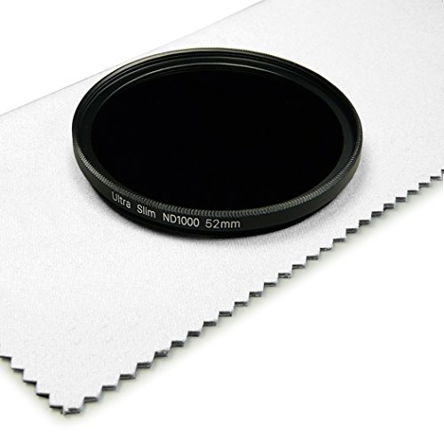 smardy 52mm Filtre gris ND 1000    densit   neutre 3 0 Hiplus version professionnelle pour Canon EOS M - Nikon D40   D60 - Panasonic Lumix DMC-G1 - Pentax K01   K100D   K10D   K200D   K20D   K30   K5