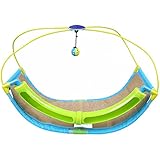 YOUJIA Katze Spielzeug Schaukel Hängematte Abnehmbar tragbar Katzenbett Spielzeug Haustier mit Bell-Ball (Blau)