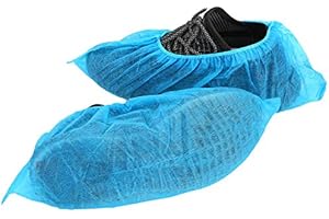 PLUS SANTE [SCHSS01-BL] – Lote de 100 cubrezapatos desechables – No tejido (color azul)