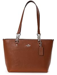 Coach Mujer 36604SVISD Marrón Cuero Bolso Tipo Shopper