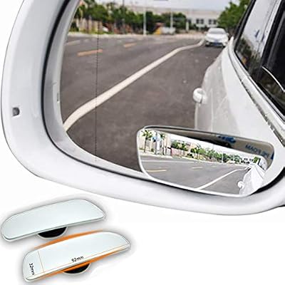 SHININGEYES ZHONG AN Verre en Verre Aveugle mirroir Auto, rétroviseur Aveugle Miroir latéral 360 ° Grand Angle réglable, 2 pièces Haute qualité