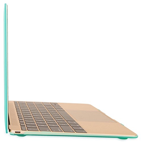 HASESS Matte Harte Schale Clip Snap-on Case für MacBook Air 12 A1534 + Klar LCD-Schirm-Schutz + Abstimmung Europa UK Layout Tastatur Haut für Neu MacBook Air 12″ Glossy Display – Minzgrün - 2