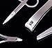 10-Pieces Nail care Personal Manicure & Pedicure Set, Nail Clippers set,Travel & Grooming Kit Tools (Brown)