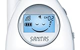 Sanitas SBY 79 Babyphone, analoges Babyphone mit strahlungsarmer und energieeffizienter Übertragung, Weiß / Grau - 4
