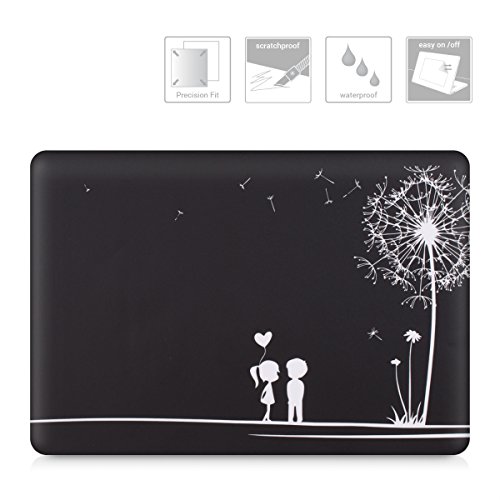 kwmobile Aufkleber Sticker für Apple MacBook Pro Retina 13″ (ab Ende 2012) Skin Folie Voderseite Decal Pusteblume Love Design - 2