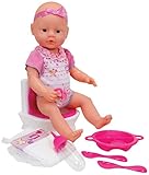 Teile: 7 Simba 105032483 - New Born Baby Flushing Potty, Babypuppe