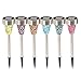 Produktbild GYGUYHIHY Solarleuchten Garten, 6Er-Set LED-Solar-Wegeleuchten Mit Farbigem Mosaik-Glas & Lichtsensor (Solar-LED-Garten-Licht)