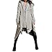 Produktbild TianWlio Jacken Parka Mäntel Herbst Winter Warme Jacken Strickjacken Damen Winter Beiläufiger Hoodie Reißverschluss Asymmetrischer Fester Steppmantel Mantel Grau XL