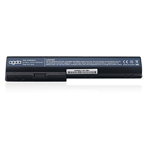 AGDA®Li-ion 12-Zellen 14.4V 7800mAh Neu Externer Notebook Laptop Batterie Akku Kapazität für HP Pavilion DV7 DV8 HSTNN-DB75 HSTNN-IB75 HSTNN-IB74 OB75 480385-001 - 2