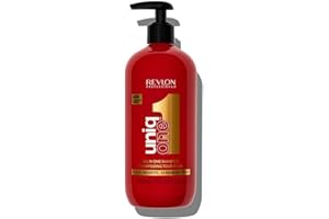REVLON PROFESSIONAL UniqOne Champú y Acondicionador Pelo Todo en Uno, Tratamiento Hidratante para el Pelo, Repara Cabello Seco y Dañado, Desenredante y Control del Encrespamiento, 490ml