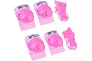 RUNDONG Youth/Kids Knee Pads Elbow Pad Wrist Guards Protective Gear Set for 3-15 Years Child Roller Skates Skateboard Inline Rollerblading Cycling BMX Bike Skating Scooter Riding and Other Outdoor Sports