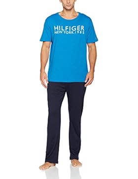 Tommy Hilfiger Herren Schlafanzug Set Ss Short Set Logo
