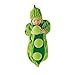 Highdas Cute Green Pod Beans Shaped Double-Layer Soft Fleece Newborn Infant Toddler Sleeping Bag Sleep Sack Photography Prop for 0-8 Months Baby