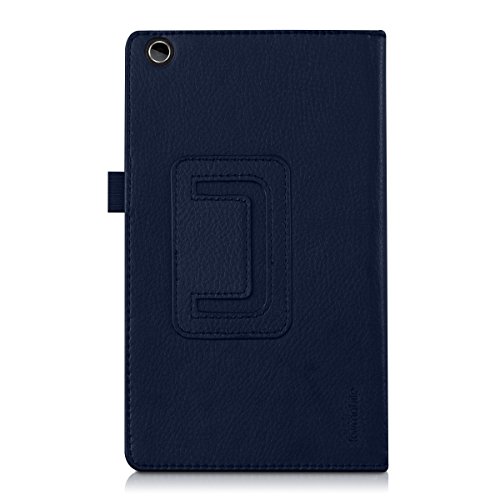 3in1 Set: kwmobile Hülle für Asus ZenPad C 7.0 (Z170C / Z170CG) – Tabletcover Slim Case Tablet Schutzhülle – Smart Cover Tabletcase Dunkelblau + Folie, kristallklar + Stylus, Schwarz - 4