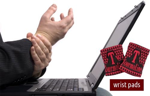 Self Heating Microfibre Tourmaline Wrist Pads (a pair) Ease Hands Pain Caused by Arthritis