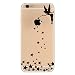 Produktbild iPhone 6 Hülle von für das Apple iPhone 6 und iPhone 6S aus TPU Silikon Elfe Aquarell Fee Fairy Comic Muster ultra-dünn schützt Dein iPhone 6 & ist stylisch Schutzhülle Bumper in einem ( Engel Magie Sterne)