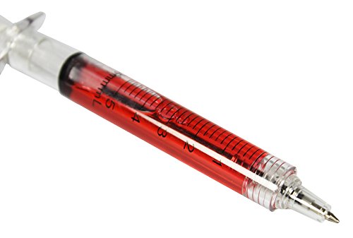 COM-FOUR® Kugelschreiber Spritze Stift - 2