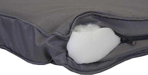 beo Loungekissen Ersatz für Monaco Set Gruppen Austauschkissen wasserabweisend Set mit 8 Kissen, 5 cm dick, anthrazit / schwarz - 4