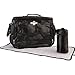 BTR Baby Changing Bag With Changing Mat & Bottle Holder - Includes Attachments For Prams / Strollers / Buggies. Black